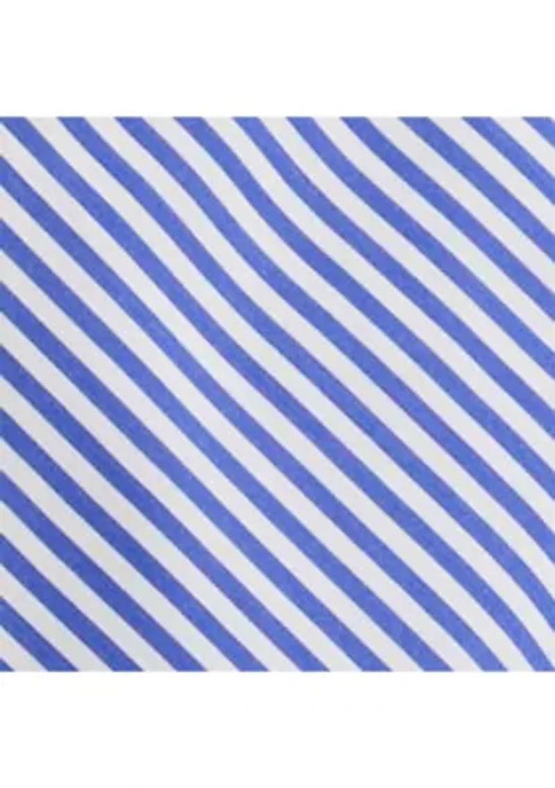 Women's Striped Paneled Cotton Broadcloth Skirt