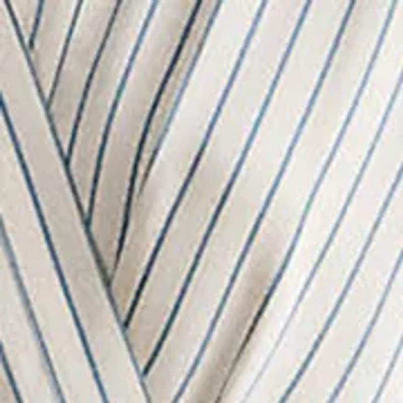 Women's Striped Belted Twill Dress
