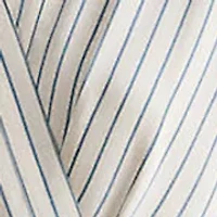 Women's Striped Belted Twill Dress
