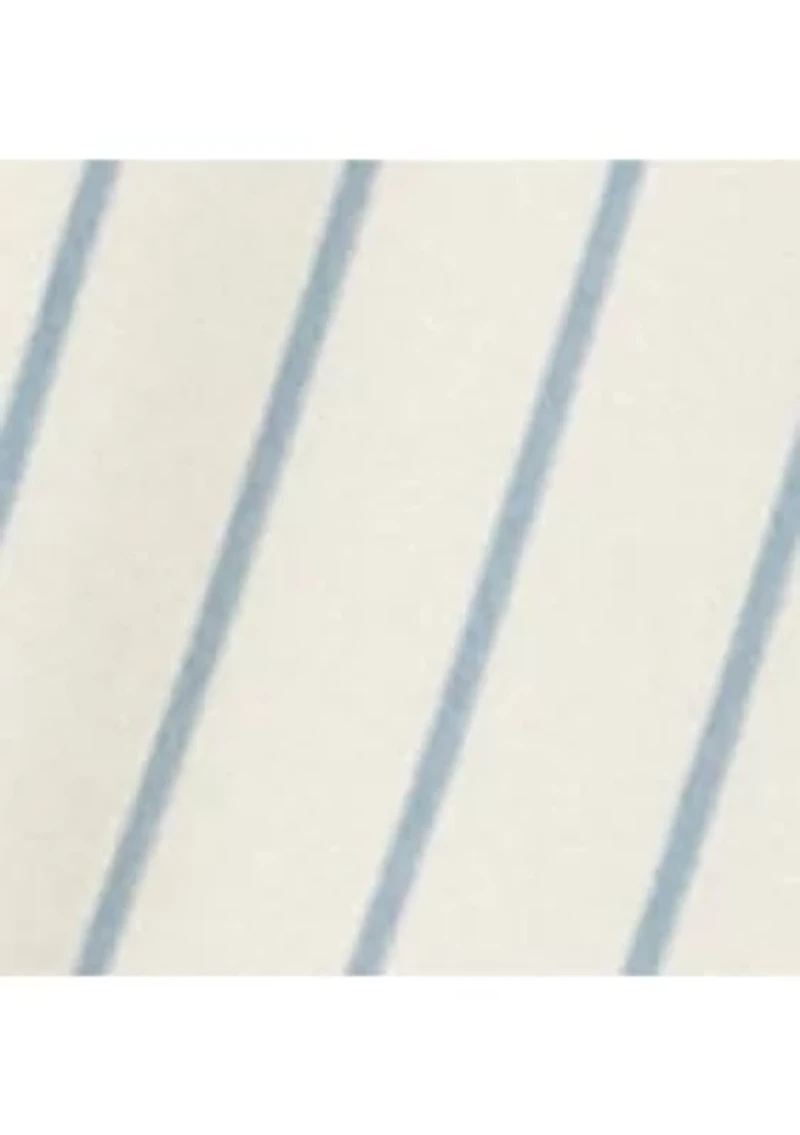Women's Striped Belted Twill Dress