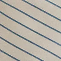 Striped Twill One-Shoulder Blouse