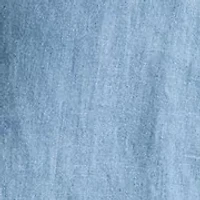 Women's Relaxed Fit Eyelet-Logo Linen Shirt