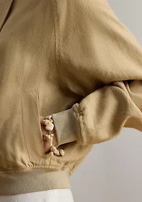 Women's Linen Flight Jacket