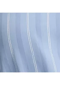 Women's Striped Broadcloth Tiered Shirtdress