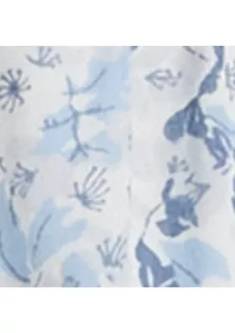 Women's Floral Voile Off-the-Shoulder Dress
