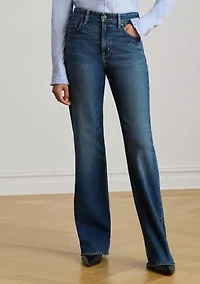 High-Rise Straight Wide-Leg Jeans