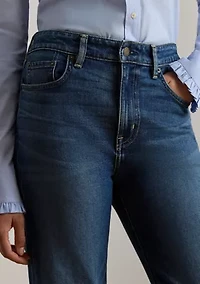 High-Rise Straight Wide-Leg Jeans