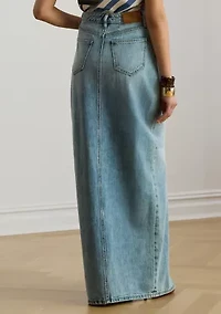 Women's Denim Maxi Skirt