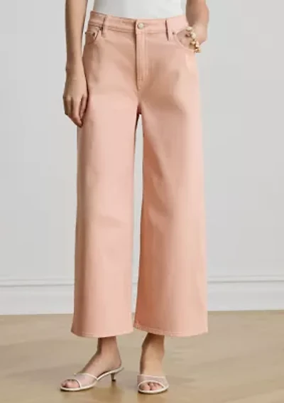 Women's High-Rise Wide-Leg Cropped Jeans