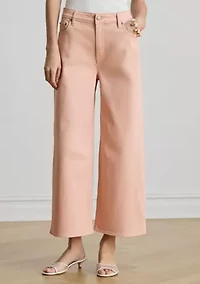 Women's High-Rise Wide-Leg Cropped Jeans