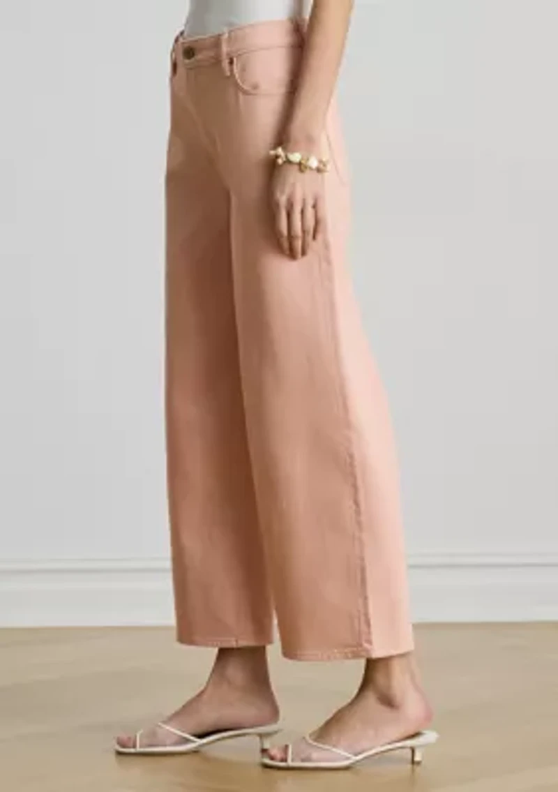 Women's High-Rise Wide-Leg Cropped Jeans