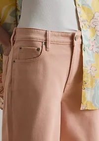 Women's High-Rise Wide-Leg Cropped Jeans