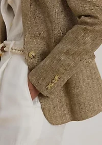 Linen Herringbone Blazer