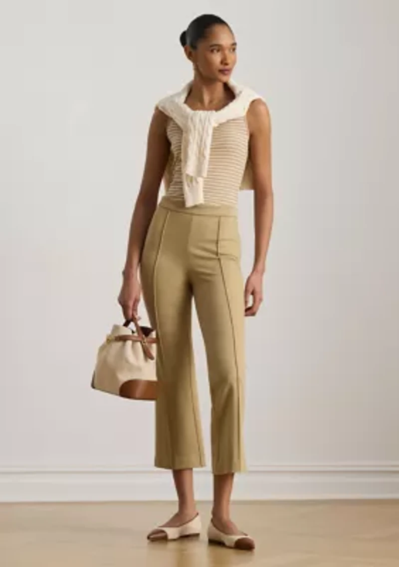 Women's Twill Flare Ankle Pants