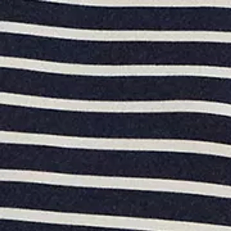 Women's Striped Snap-Trim Ponte Sheath Dress