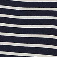 Women's Striped Snap-Trim Ponte Sheath Dress