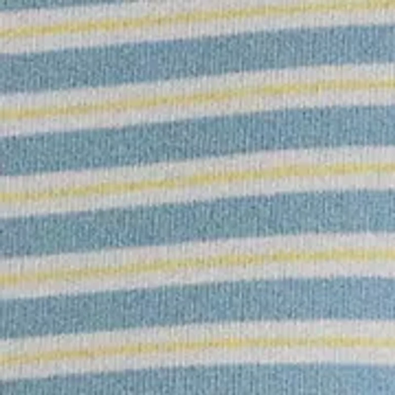Women's Striped Rib-Knit Stretch Cotton T-Shirt