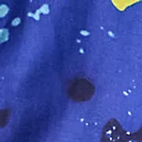 Relaxed Fit Abstract-Print Crepe Shirt