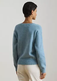 Women's Intarsia-Knit Golden Retriever Sweater