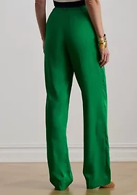 Pleated Twill Tapered Pant