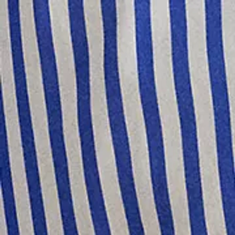 Women's Striped Cotton Broadcloth Tie-Neck Shirt