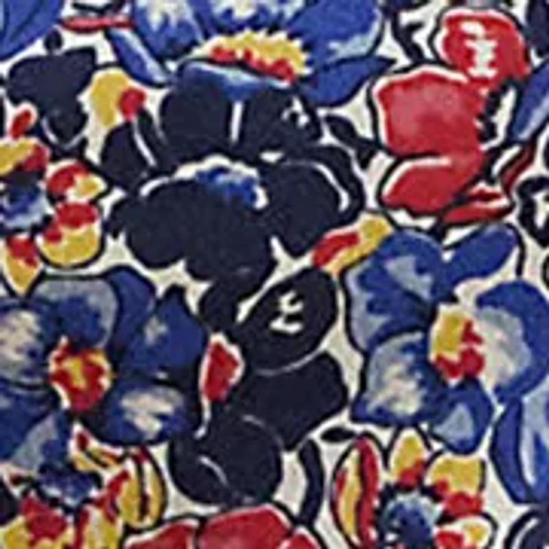 Women's Floral Cotton Jersey Square-Neck Top