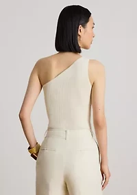 Women's Rib-Knit One-Shoulder Sweater