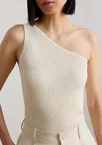 Women's Rib-Knit One-Shoulder Sweater