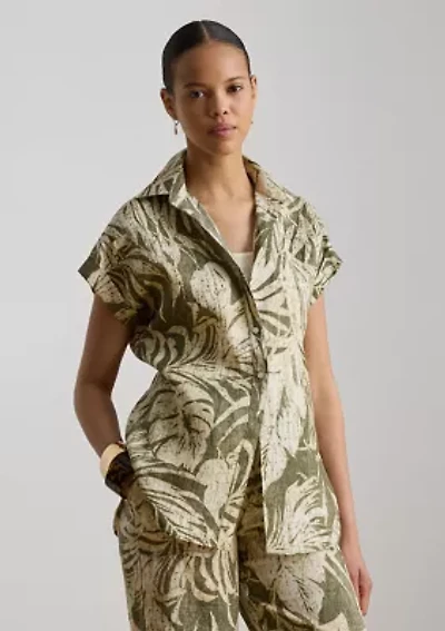 Relaxed Fit Print Short-Sleeve Shirt