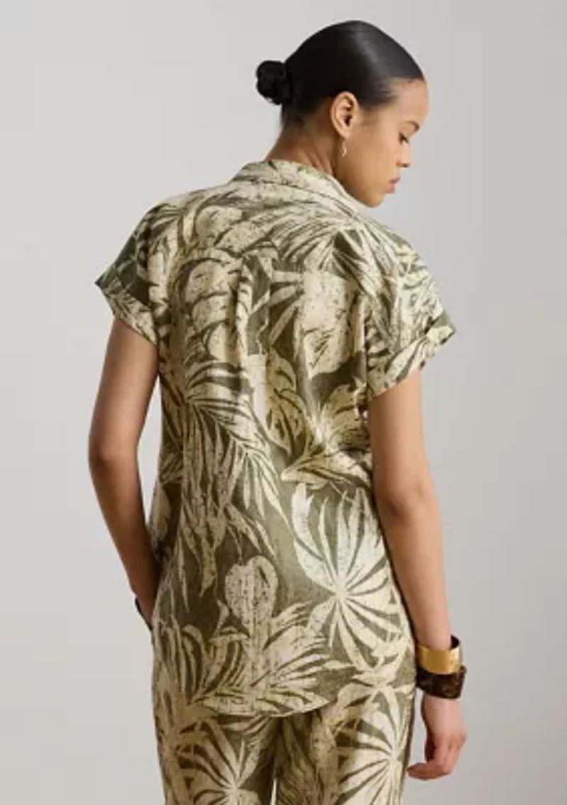 Relaxed Fit Print Short-Sleeve Shirt