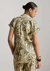Relaxed Fit Print Short-Sleeve Shirt