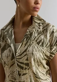 Relaxed Fit Print Short-Sleeve Shirt