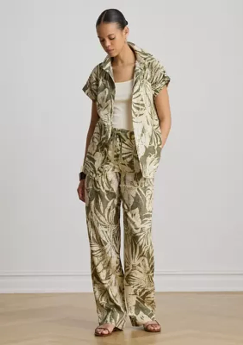 Relaxed Fit Print Short-Sleeve Shirt