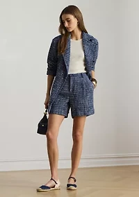 Women's Pleated Bouclé Shorts