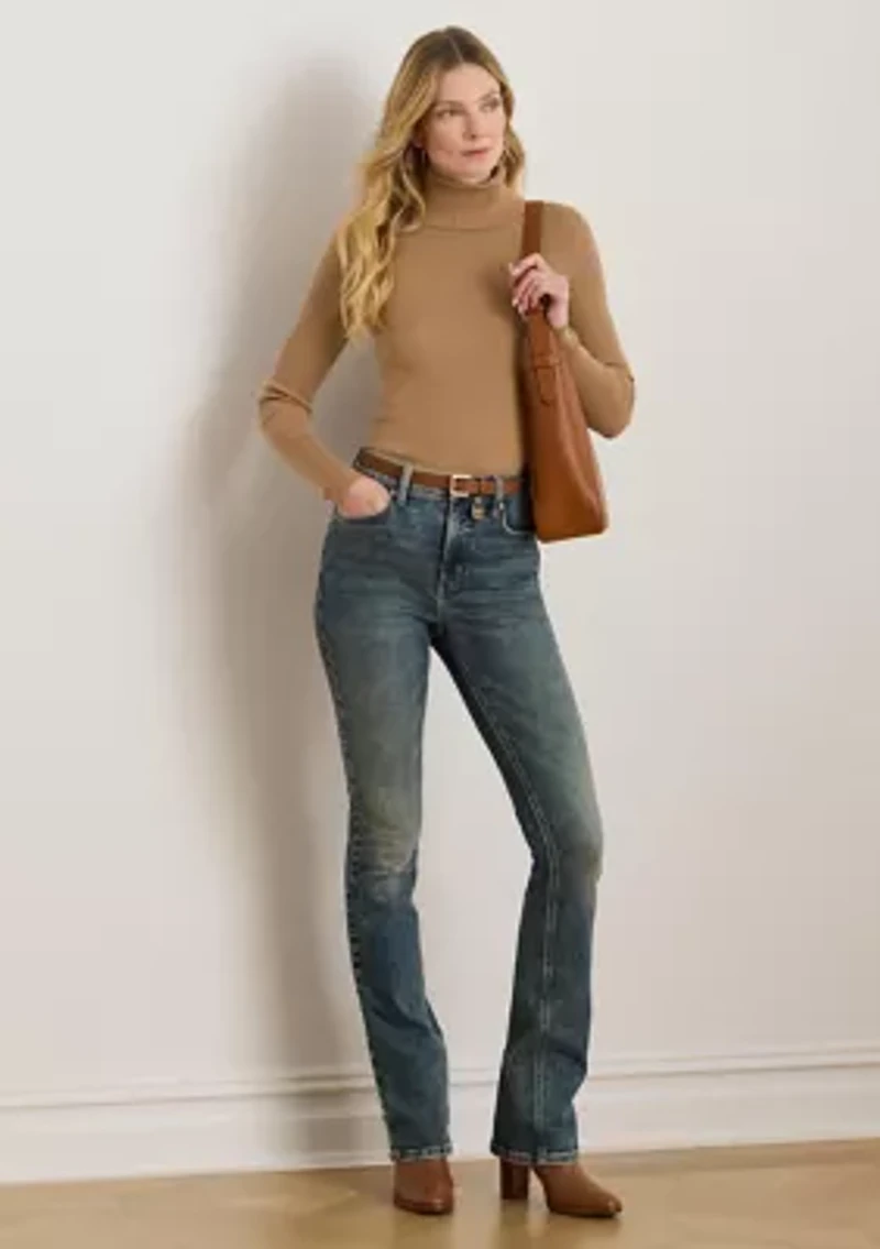 Petite Ribbed Turtleneck Sweater