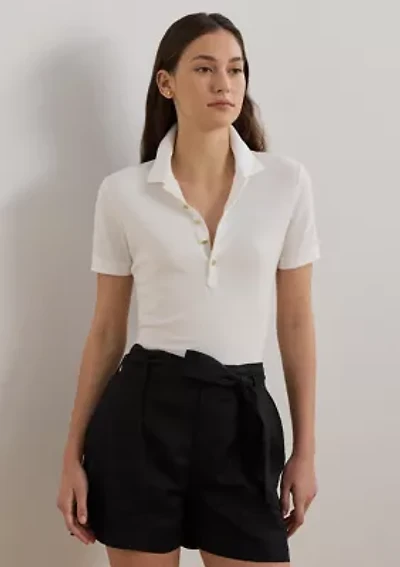 Petite Piqué Polo Shirt