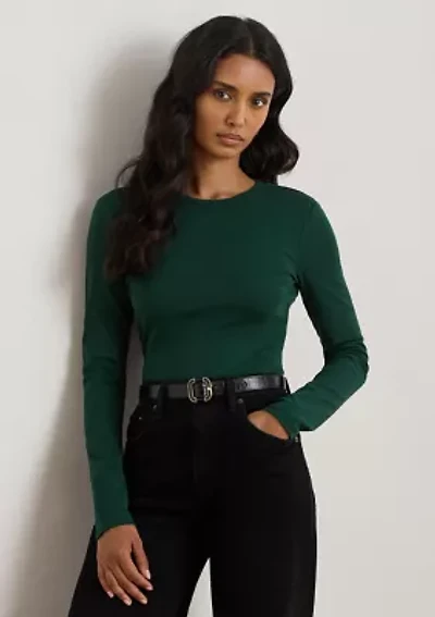 Petite Cotton Long-Sleeve Shirt