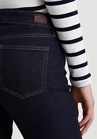 Petite Mid Rise Straight Jeans