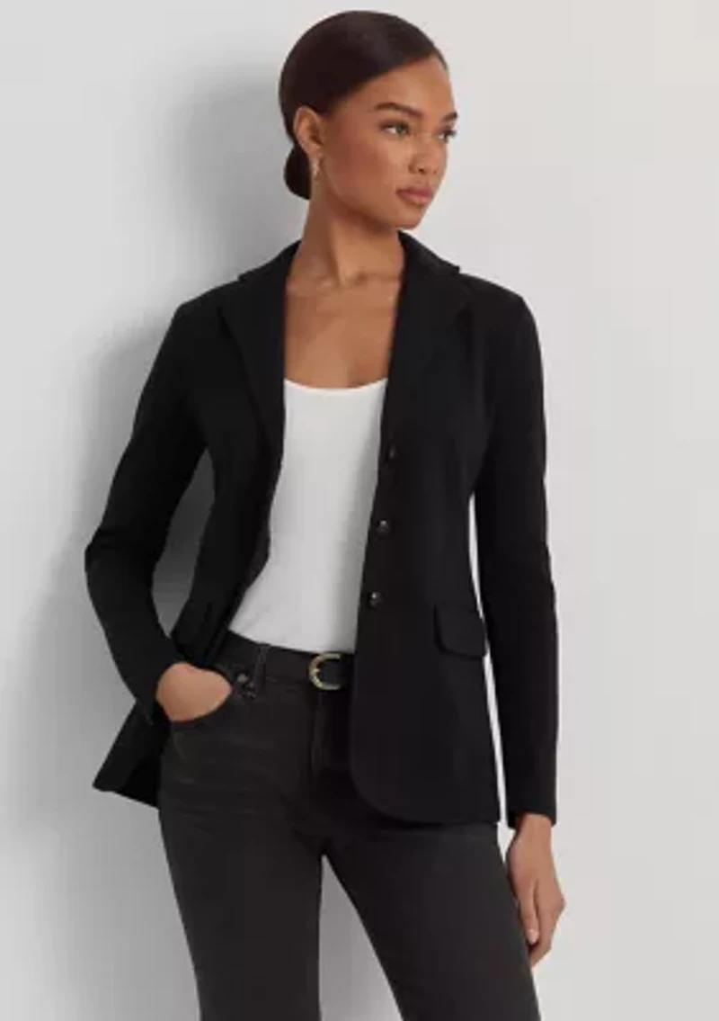 Petite Combed Cotton Blazer
