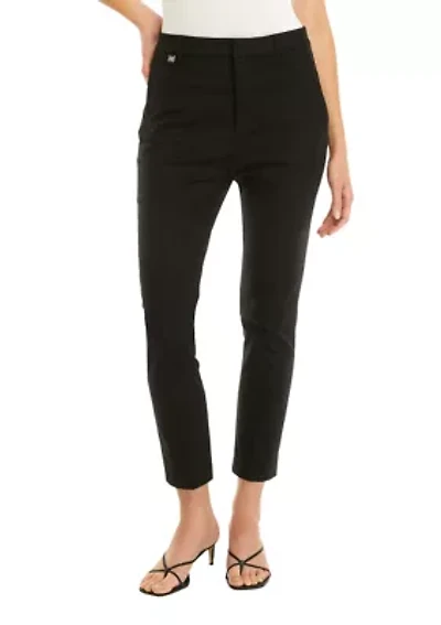 Petite Stretch-Cotton-Blend Pants