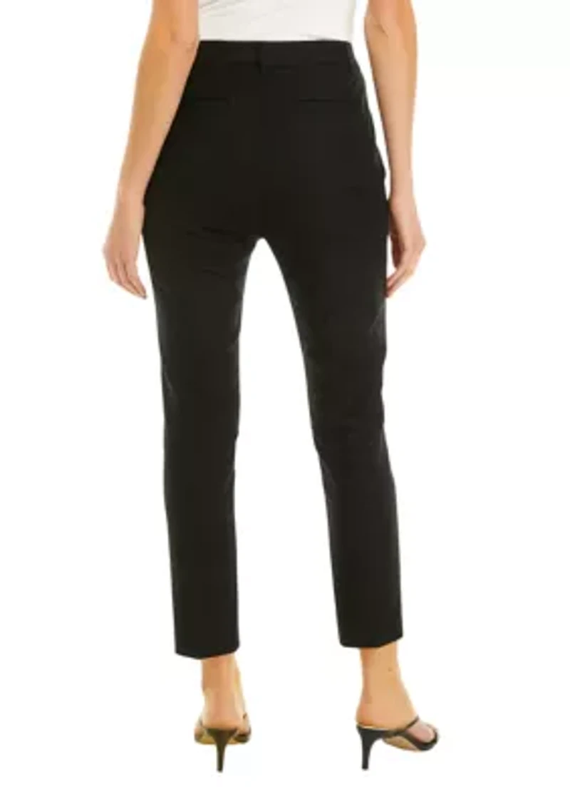 Petite Stretch-Cotton-Blend Pants