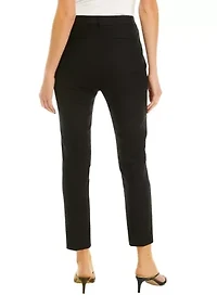 Petite Stretch-Cotton-Blend Pants