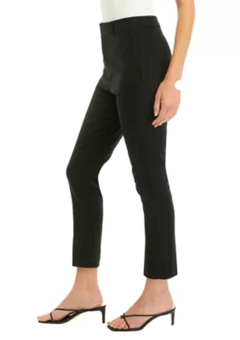 Petite Stretch-Cotton-Blend Pants