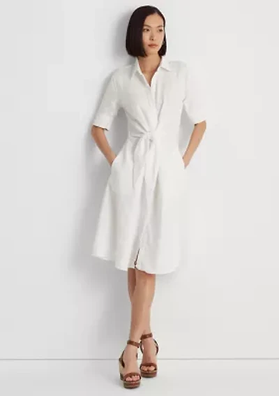 Petite Linen Shirtdress