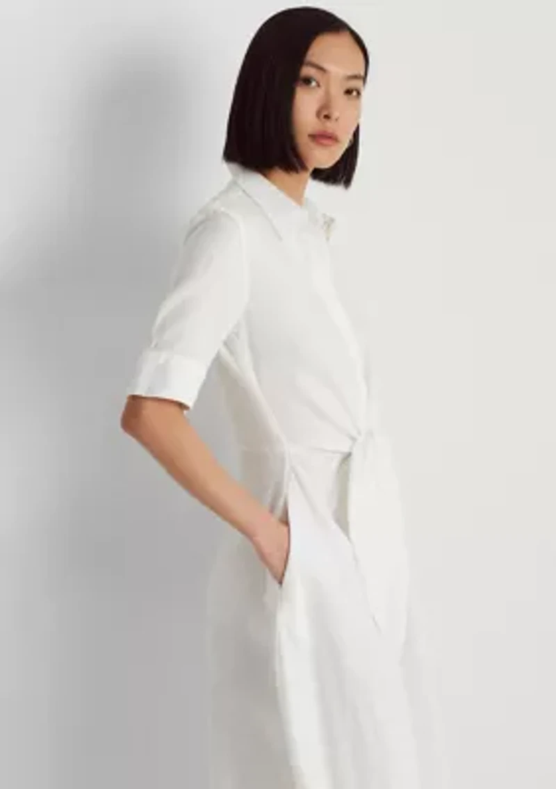 Petite Linen Shirtdress