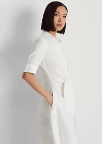 Petite Linen Shirtdress