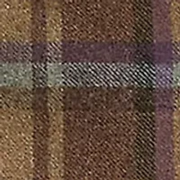 Petite Plaid Fringe Trim Tweed Mini Skirt