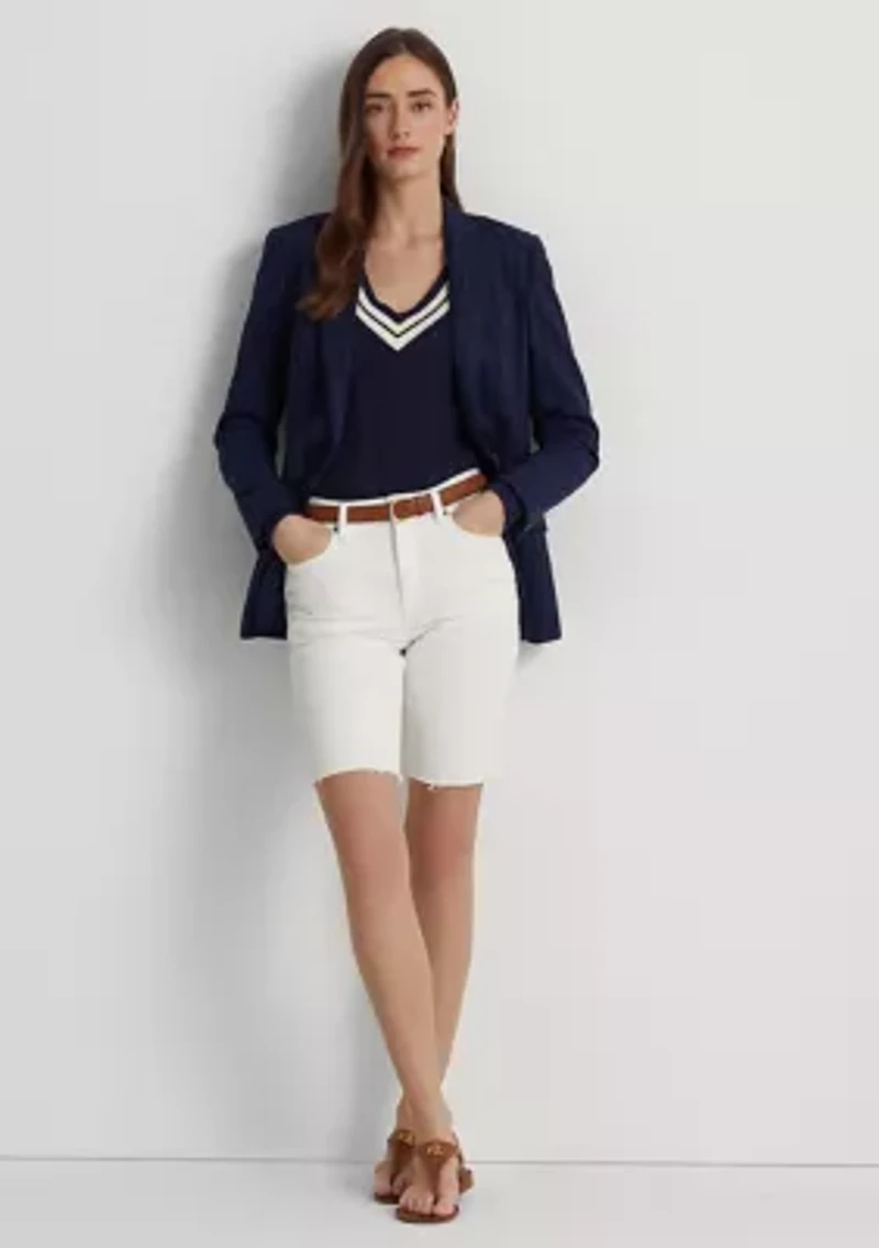 Petite Cutoff Denim Shorts