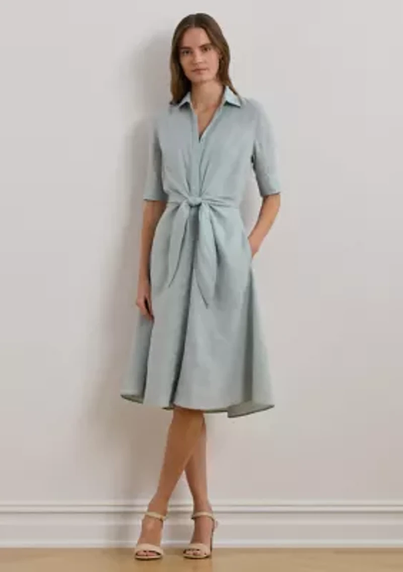 Petite Linen Shirtdress