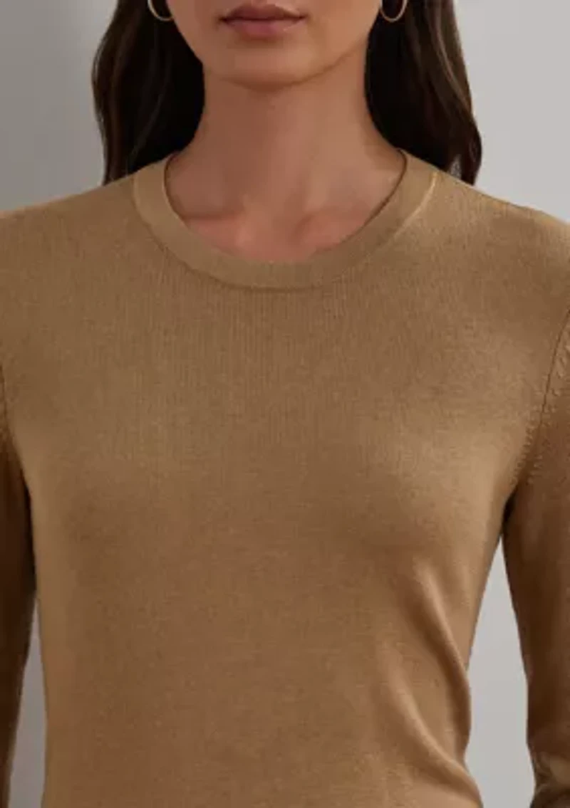 Petite Cotton-Blend Sweater